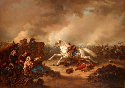 Carl Fredrik Kiörboe - The horse of Gustav II Adolf at the Battle of Lützen