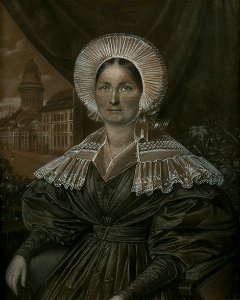 Carl Friedrich Koepke Bildnis einer Dame mit Spitzenhaube