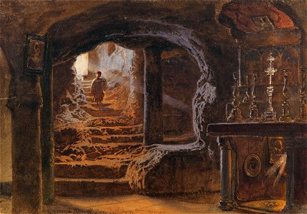 Carl Friedrich Heinrich Werner - The Chapel of the Milk Grotto in Bethlehem