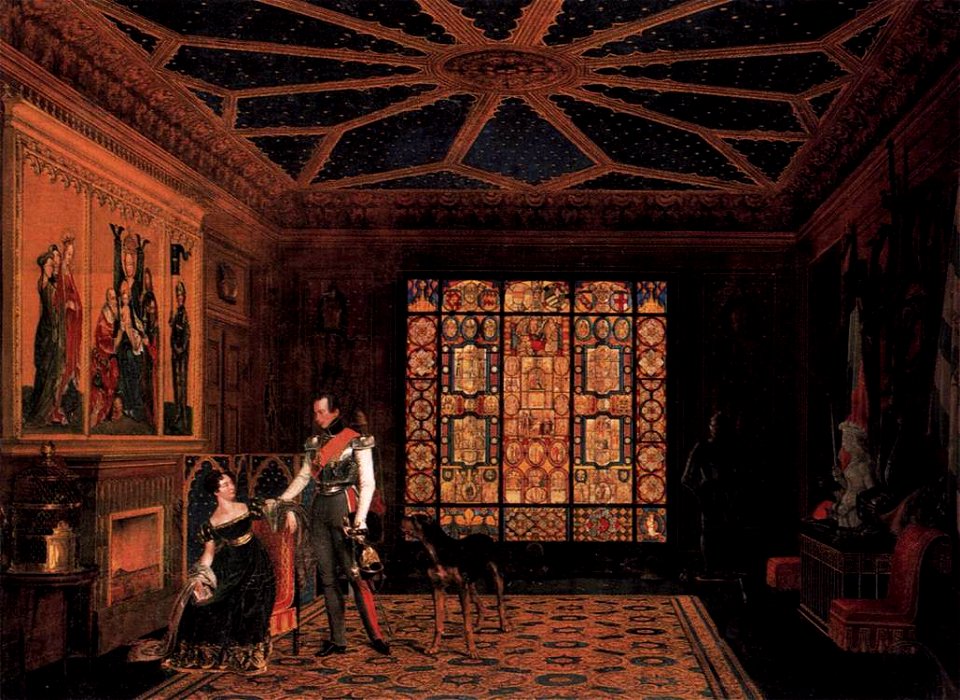 Carl Friedrich Zimmermann - Armour Room in the Palace of Prince Frederick of Prussia - WGA25987