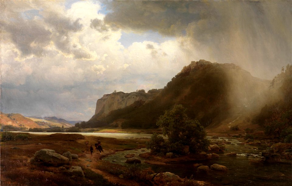 Carl Friedrich Lessing - Flußlandschaft - 2757 - Staatliche Kunsthalle Karlsruhe