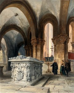 Carl Graeb Magdeburger Dom Editha-Grabmal 1874
