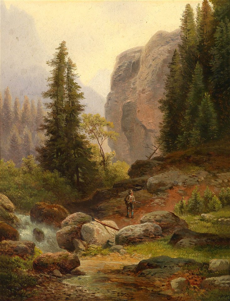 Carl Hasch Jäger im Hochgebirge