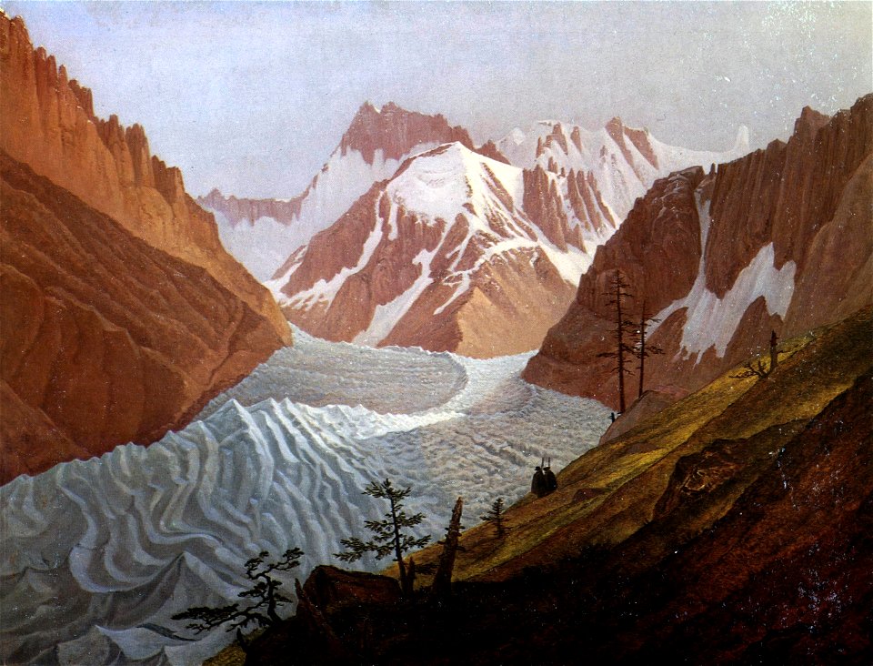 Carl Gustav Carus - Das Eismeer bei Chamonix