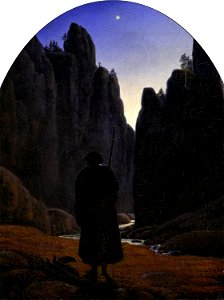 Carl Gustav Carus - Pilger im Felsental