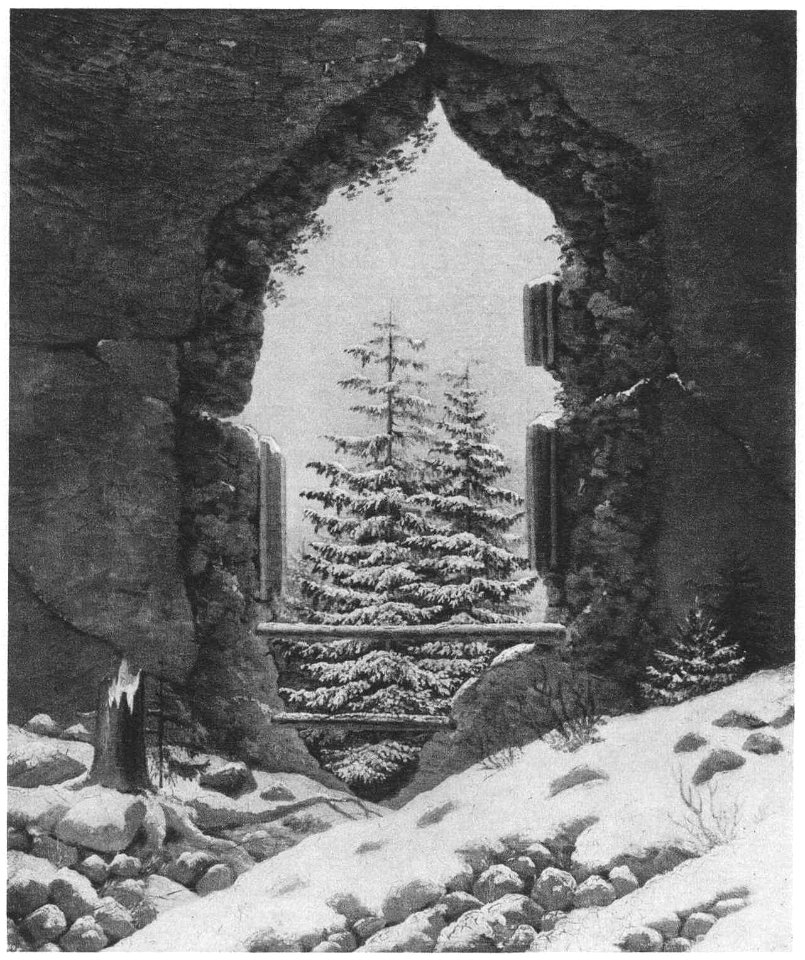 Carl Gustav Carus Beschneite Tannen