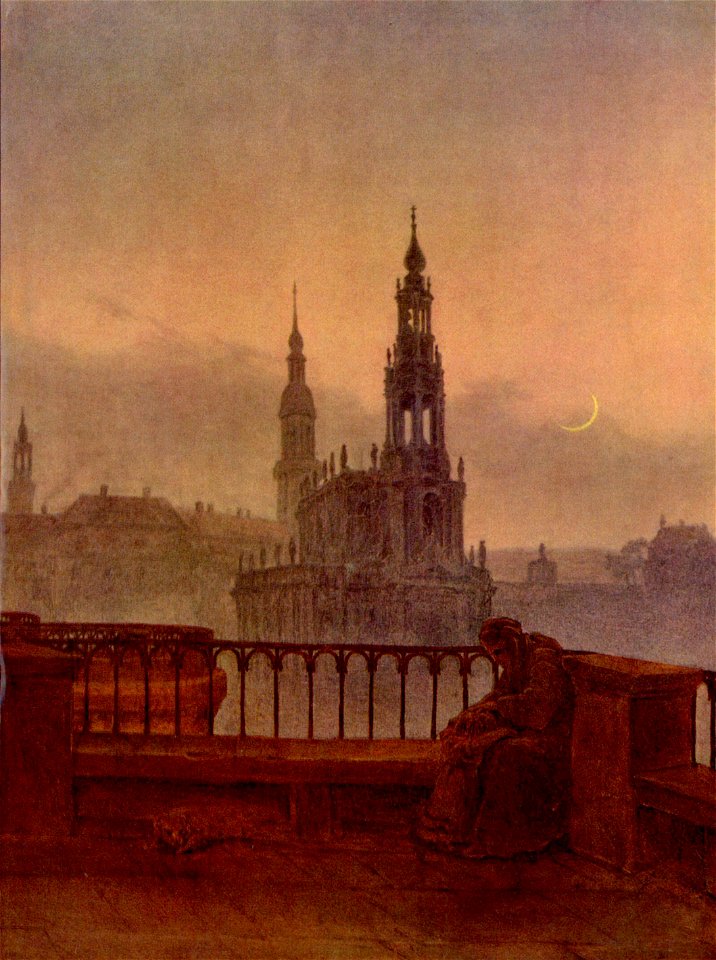 Carl Gustav Carus - Blick auf Dresden von der Brühlschen Terrasse