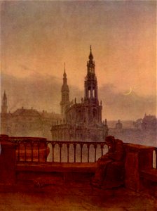 Carl Gustav Carus - Blick auf Dresden von der Brühlschen Terrasse