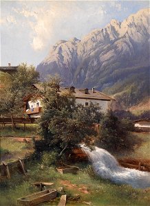 Carl Haunold Motiv aus Werfen 1893
