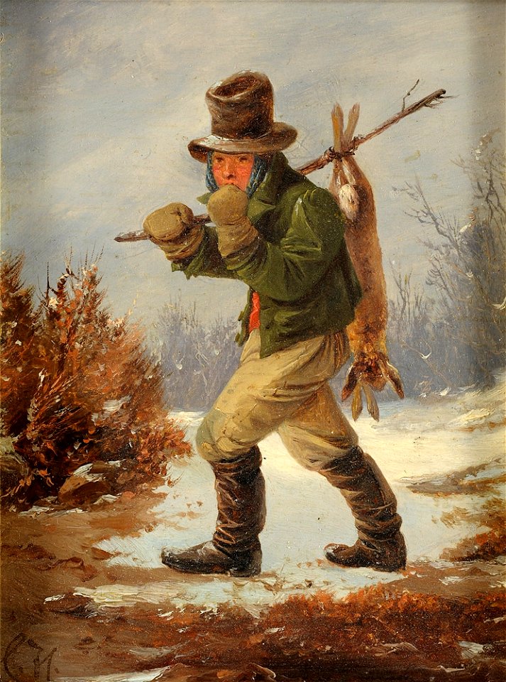 Carl Hilgers Jäger im Winter