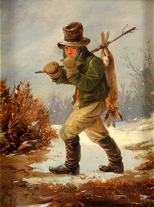 Carl Hilgers Jäger im Winter