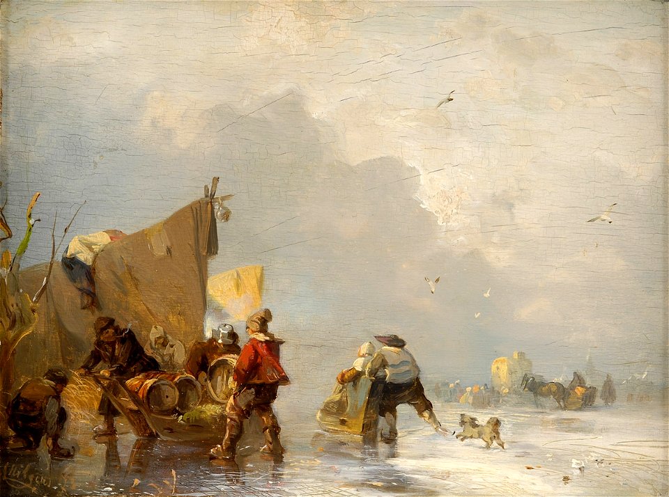 Carl Hilgers Winterliche Flußlandschaft