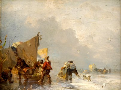 Carl Hilgers Winterliche Flußlandschaft
