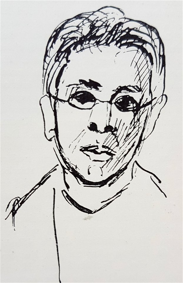 Carl Hill självporträtt