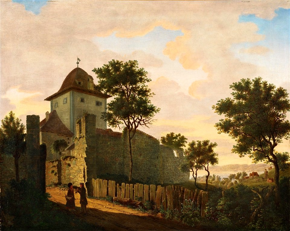 Carl Hasenpflug Stadtturm in Überlingen c1824