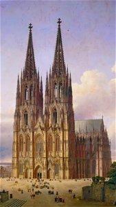 Carl Hasenpflug, Idealansicht des Kölner Doms (cropped)