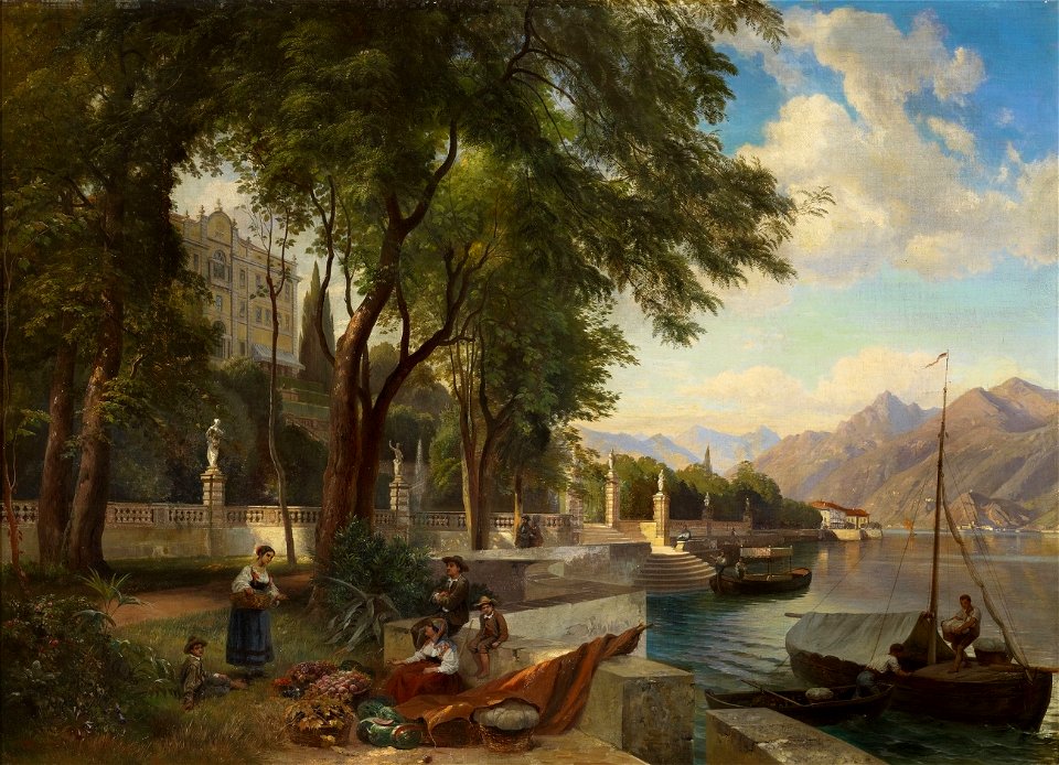 Carl Hummel Villa Carlotta am Comer See 1874