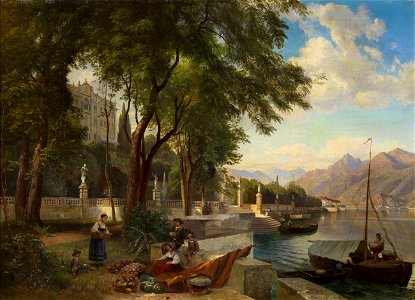Carl Hummel Villa Carlotta am Comer See 1874