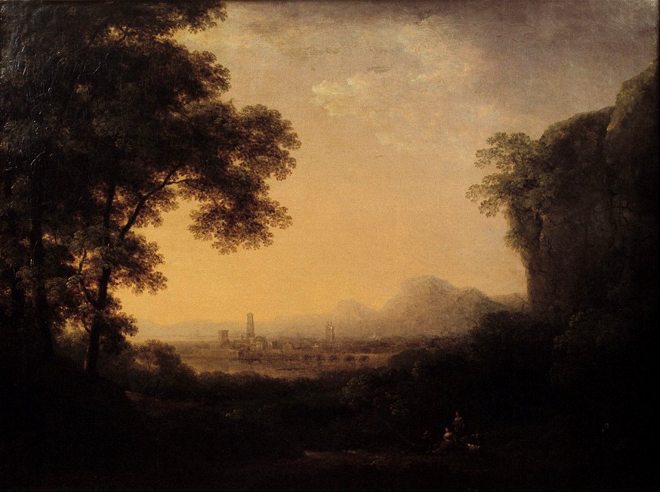 Carl Johan Fahlcrantz - Romantic landscape - Google Art Project