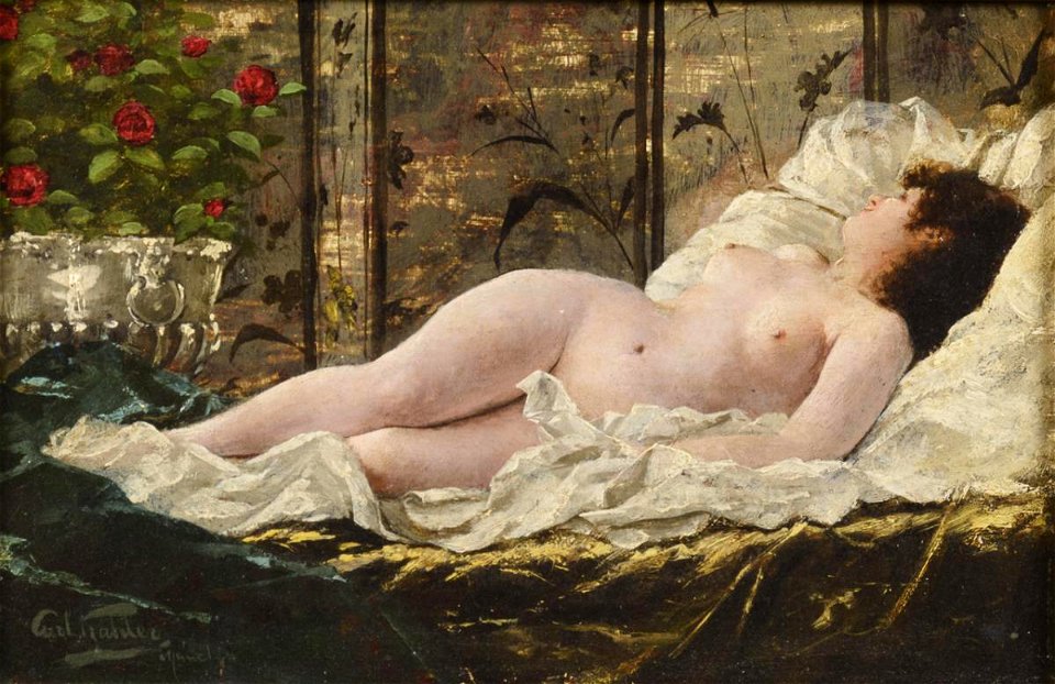 Carl Kahler Liegender Akt