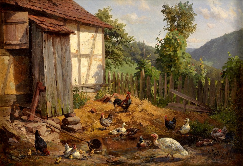 Carl Jutz Geflügelhof 1891