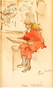 Carl Larsson - God fortsättning Från Valand 1888. Free illustration for personal and commercial use.