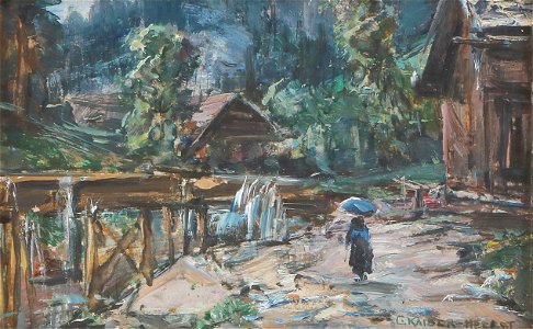Carl Kaiser-Herbst Regentag im Gebirge 1897