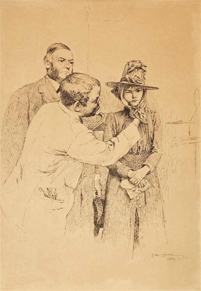 Carl Larsson - Hos tandläkaren 1884