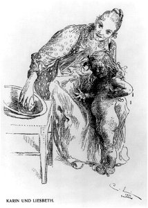 Carl Larsson - Karin und Liesbeth cph.3b07871