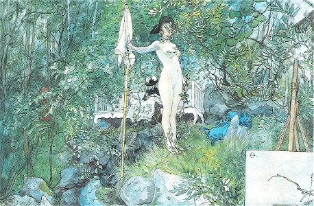 Carl Larsson - Friluftsateljé - Ett hem - 1899