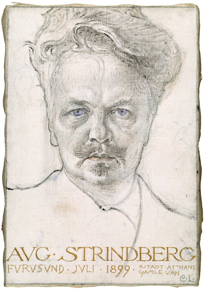 Carl Larsson - The author August Strindberg - Google Art Project