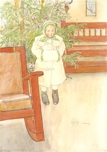 Carl Larsson - Girl and rocking chair - Google Art Project