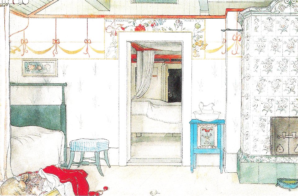 Carl Larsson - Britas Tupplur - Ett hem - 1899