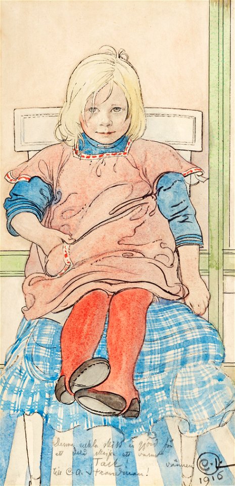 Carl Larsson - En unge 1916
