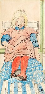 Carl Larsson - En unge 1916. Free illustration for personal and commercial use.