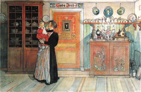 Carl Larsson - Mellan jul och nyår - Ett hem - 1899
