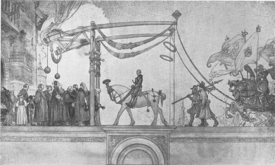 Carl Larsson - Gustav Vasas intåg i Stockholm 1523