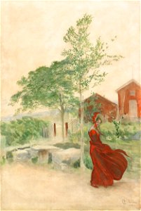 Carl Larsson - Stina 1895 (framed)