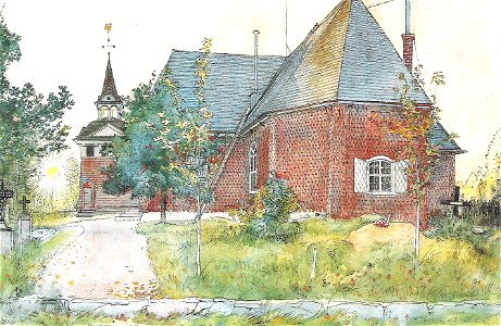 Carl Larsson - Sundborns gamla kyrka - Ett hem - 1899
