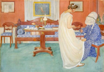 Carl Larsson - The Bridesmaid - A II 999 - Finnish National Gallery