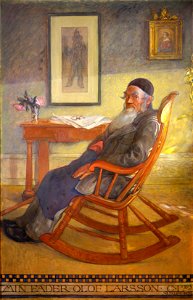 Carl Larsson Portrait of the Artist's Father Thielska 206