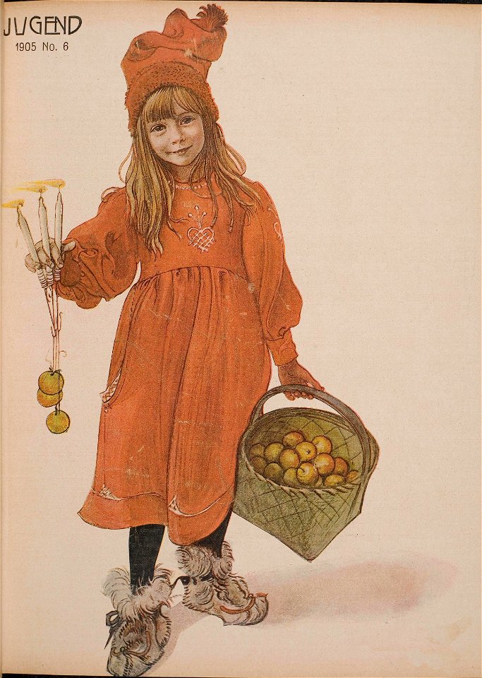 Carl Larsson Brita as Iduna - Jugend - 1905
