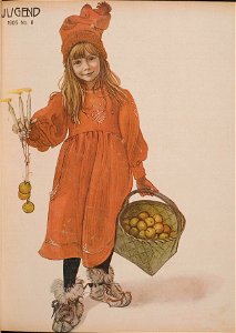 Carl Larsson Brita as Iduna - Jugend - 1905