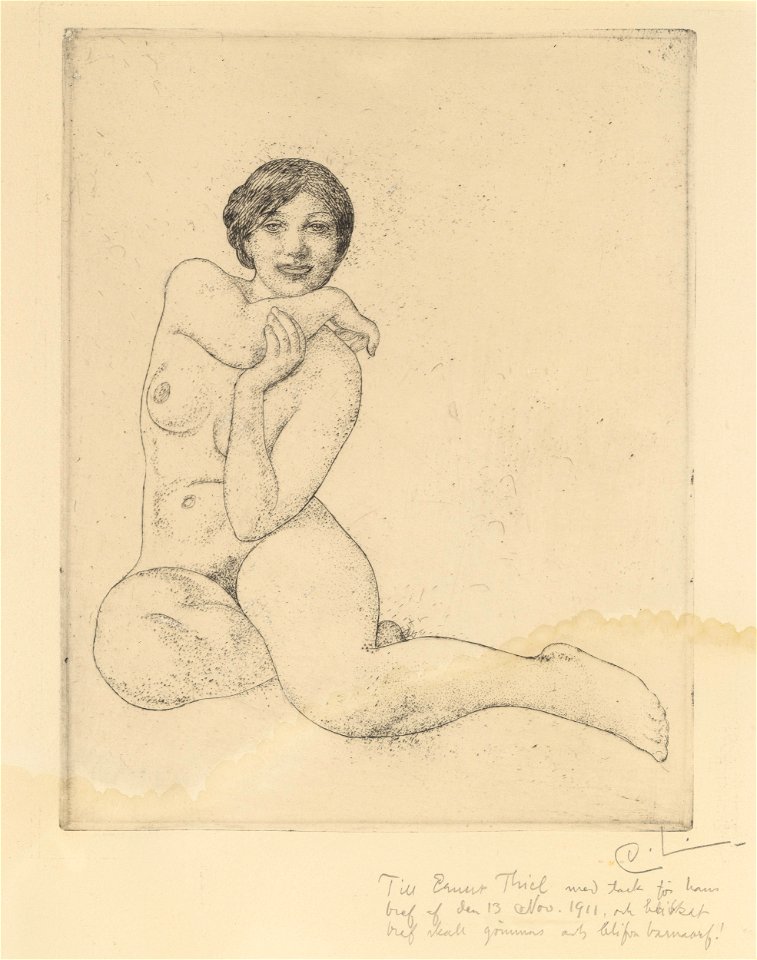 Carl Larsson Sitting Model Thielska 225b