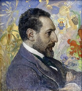 Carl Larsson Portrait of Oscar Levertin Thielska 209