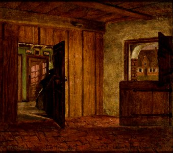 Carl Ludwig Jessen Haustür in meinem elterlichen Hause 1861