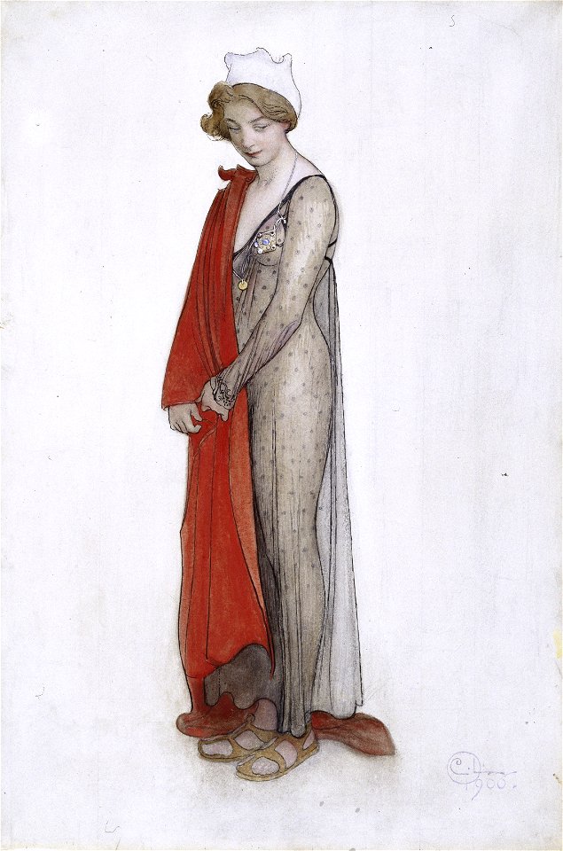 Carl Larsson Rouge et noir Thielska 216
