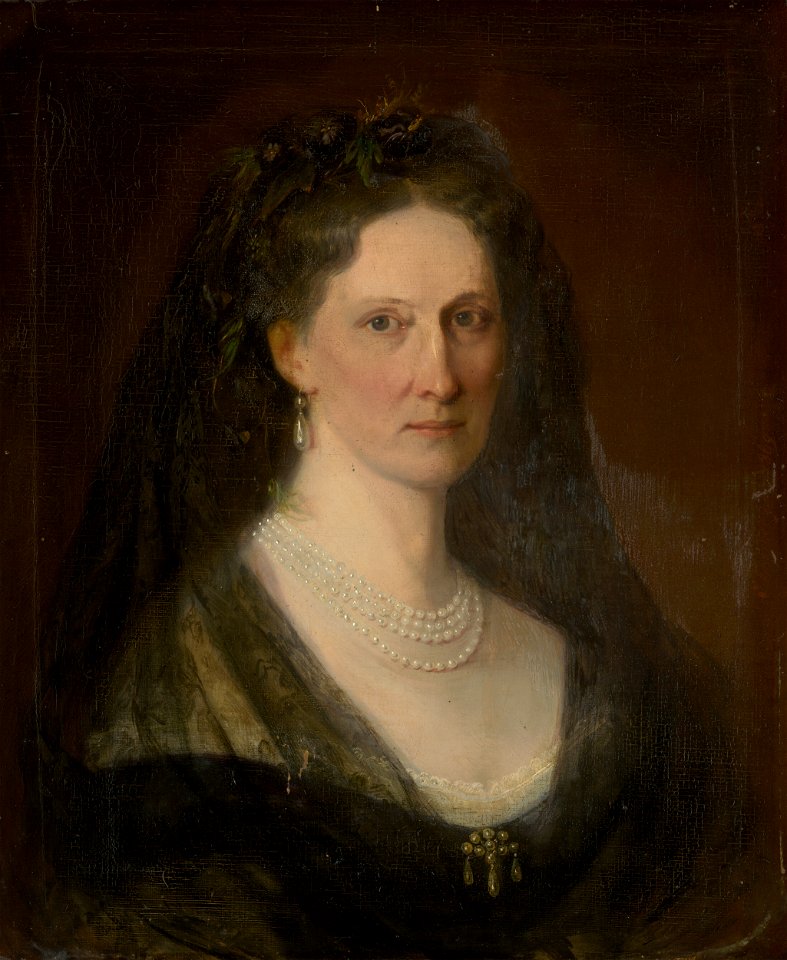 Carl Martin Ebersberg - Portrait of Baroness Hedviga Mednyánszká - O 4904 - Slovak National Gallery