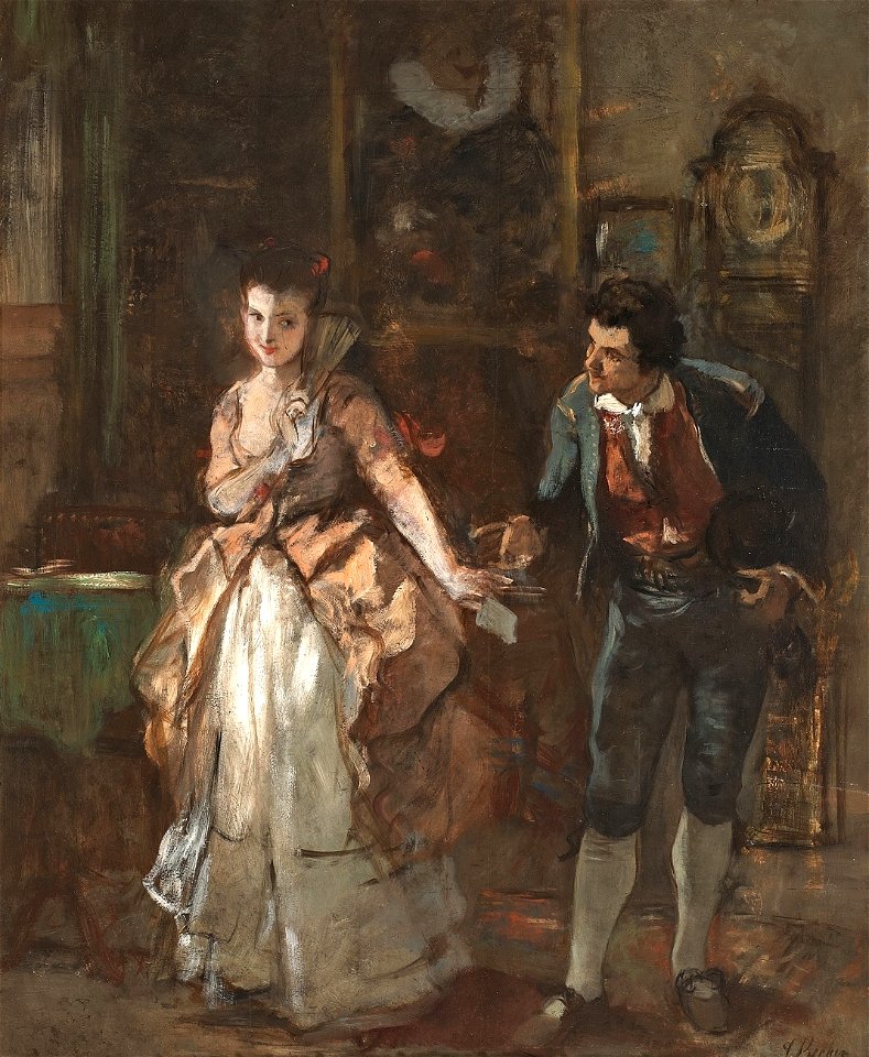 Carl Ludwig Becker Galante Szene