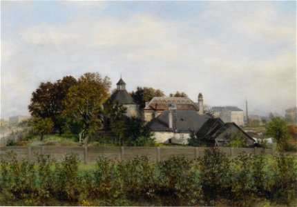 Carl Massmann Motiv aus einem Vorort Wiens